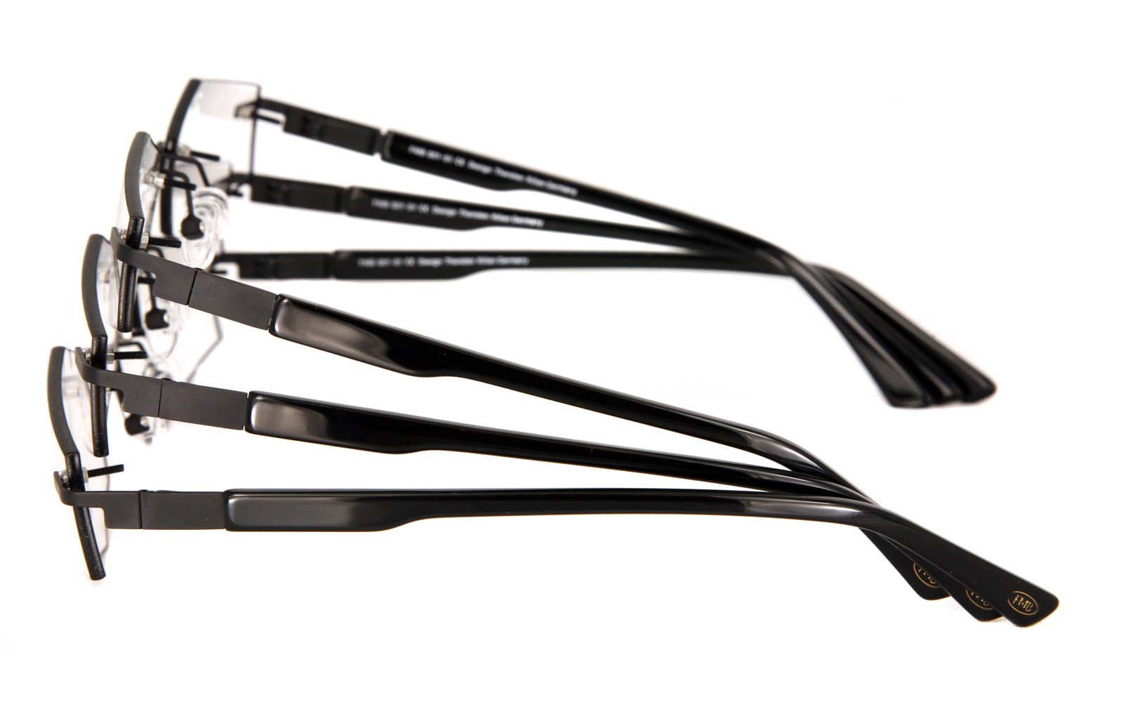 Brillenfassung seitliche Ansicht